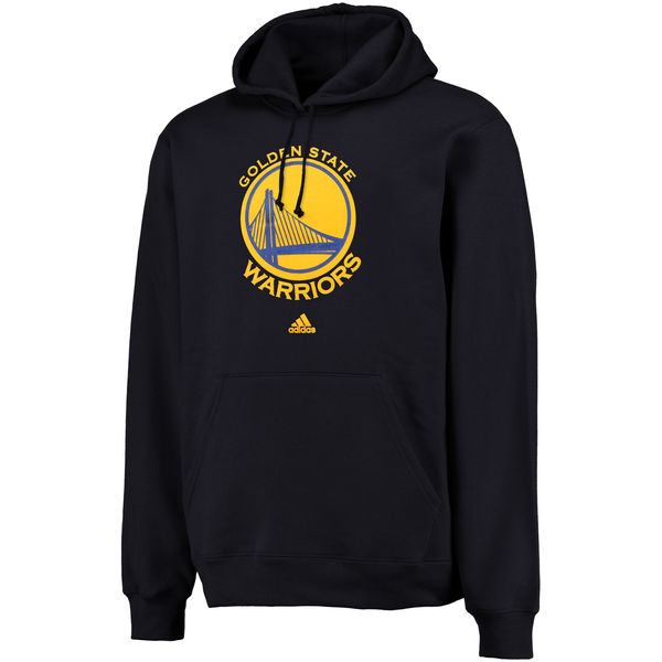  Men Golden State Warriors Logo Pullover Hoodie Sweatshirt Navy